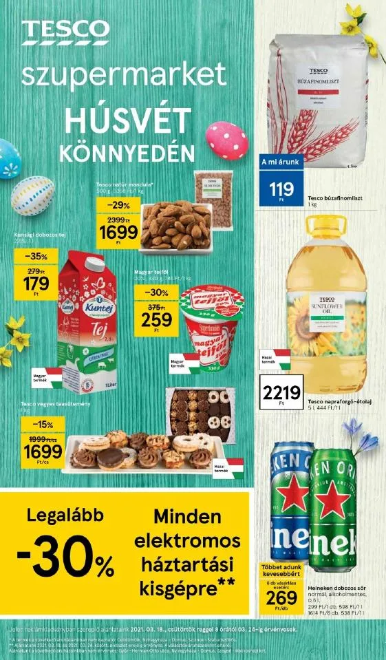 Tesco akciós újság Szupermarket 03.18–03.24