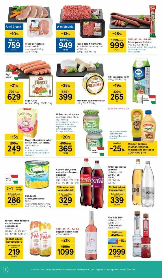 Tesco akciós újság Szupermarket 03.18–03.24 – 6. oldal