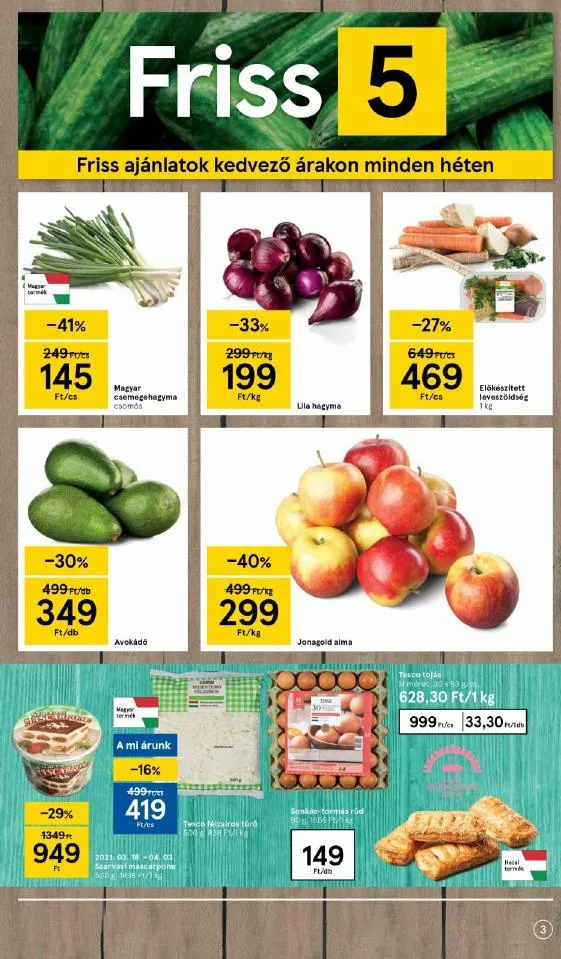 Tesco akciós újság Szupermarket 03.25–03.29 – 3. oldal