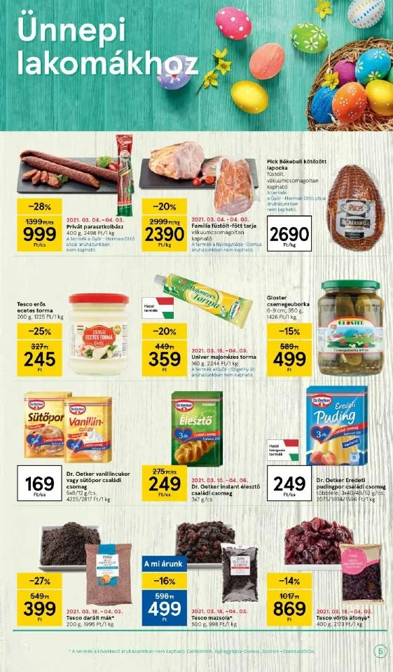 Tesco akciós újság Szupermarket 03.25–03.29 – 5. oldal