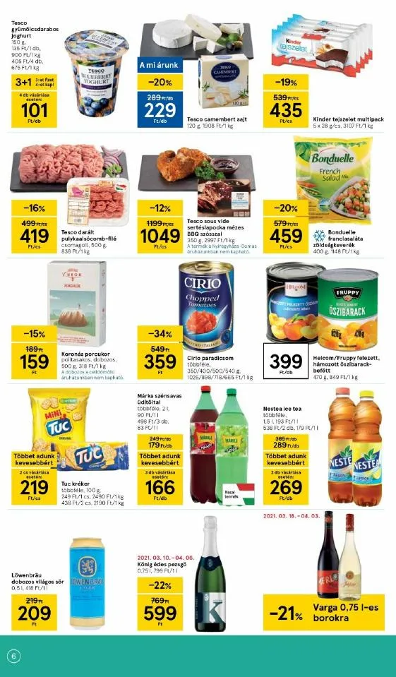 Tesco akciós újság Szupermarket 03.25–03.29 – 6. oldal