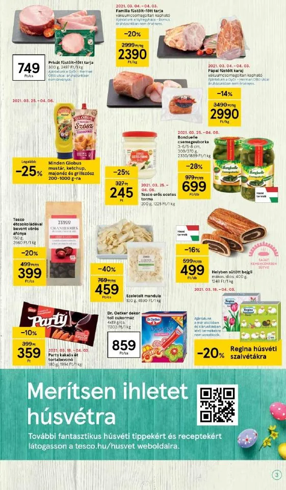 Tesco akciós újság Szupermarket 03.30–04.03 – 3. oldal