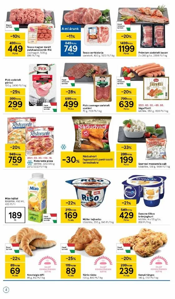 Tesco akciós újság Szupermarket 04.06–04.14 – 4. oldal
