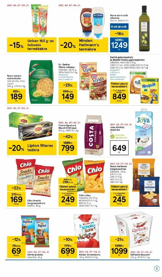 Tesco akciós újság Szupermarket 04.06–04.14 – 5. oldal