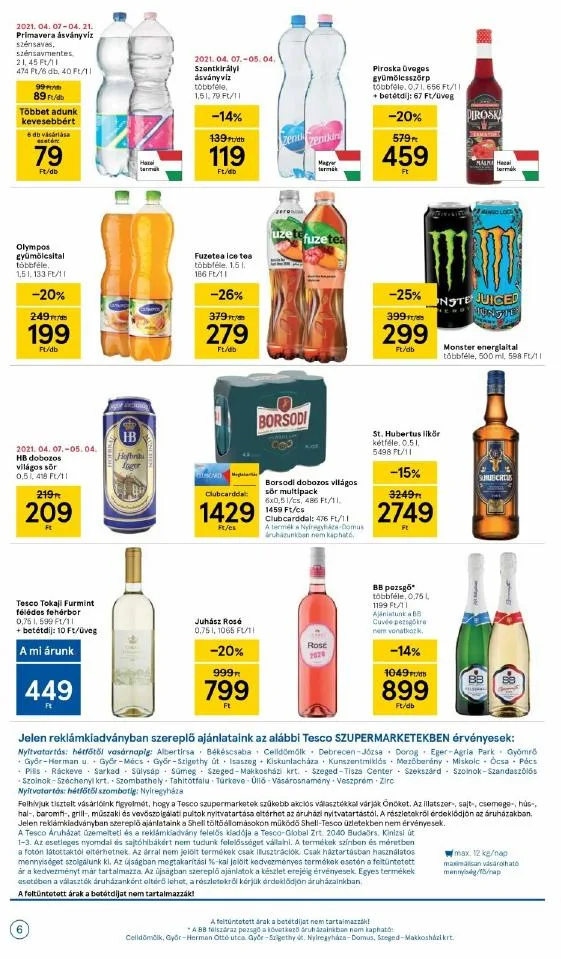 Tesco akciós újság Szupermarket 04.06–04.14 – 6. oldal