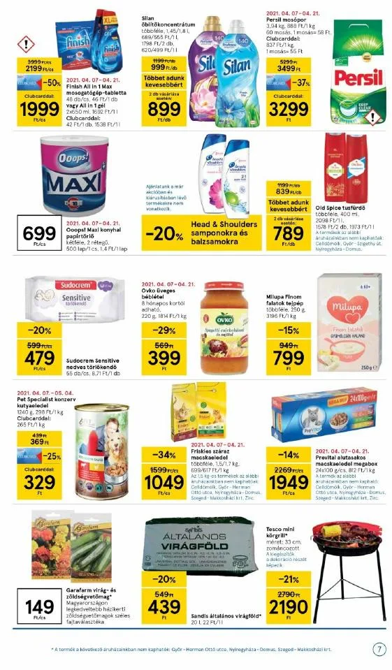 Tesco akciós újság Szupermarket 04.06–04.14 – 7. oldal