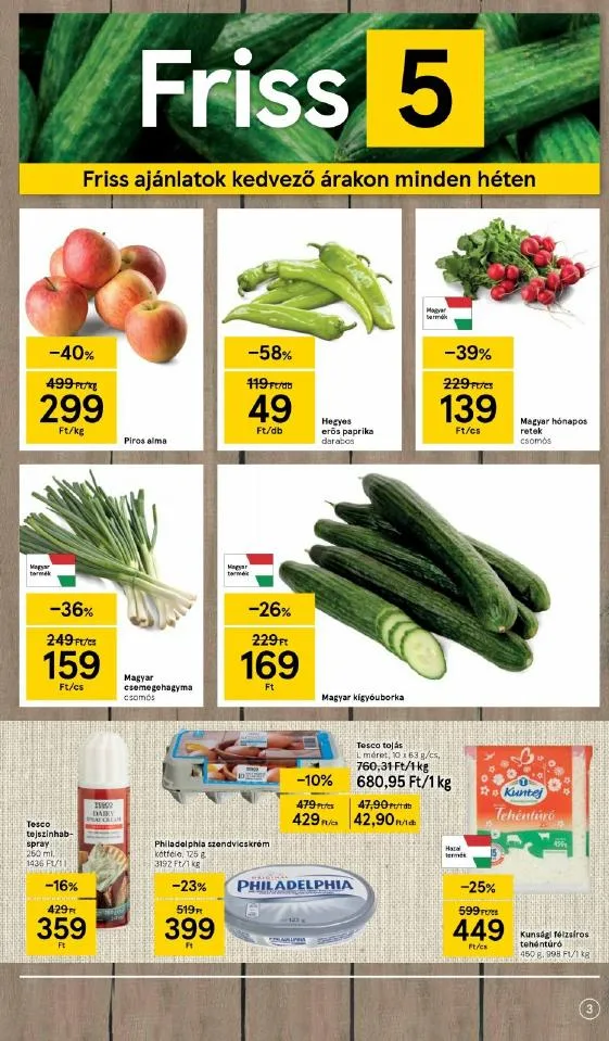 Tesco akciós újság Szupermarket 04.15–04.21 – 3. oldal