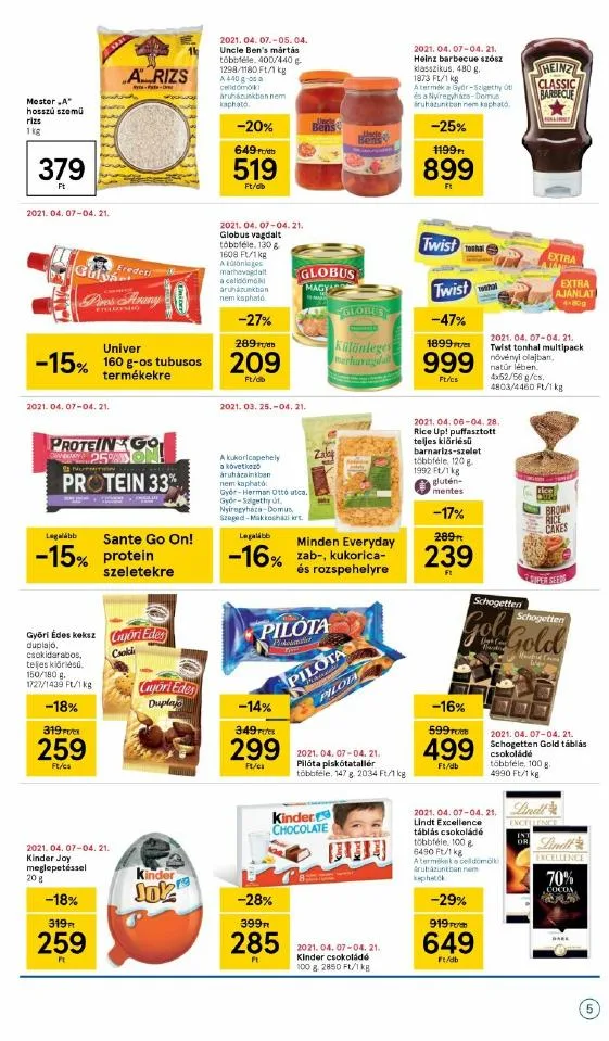 Tesco akciós újság Szupermarket 04.15–04.21 – 5. oldal