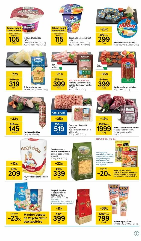 Tesco akciós újság Szupermarket 04.22–04.28 – 5. oldal