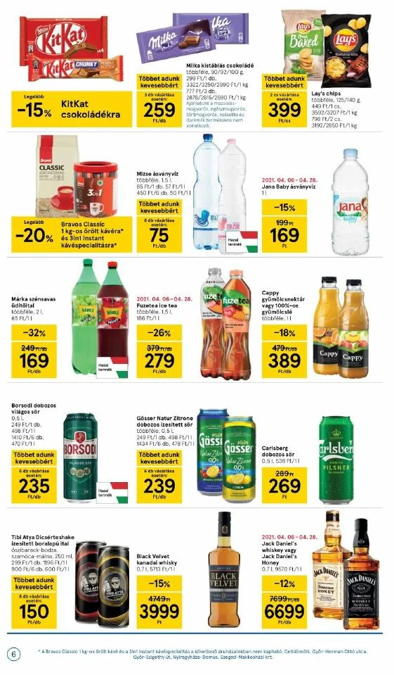 Tesco akciós újság Szupermarket 04.22–04.28 – 6. oldal