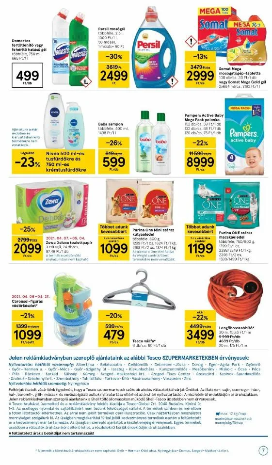 Tesco akciós újság Szupermarket 04.22–04.28 – 7. oldal
