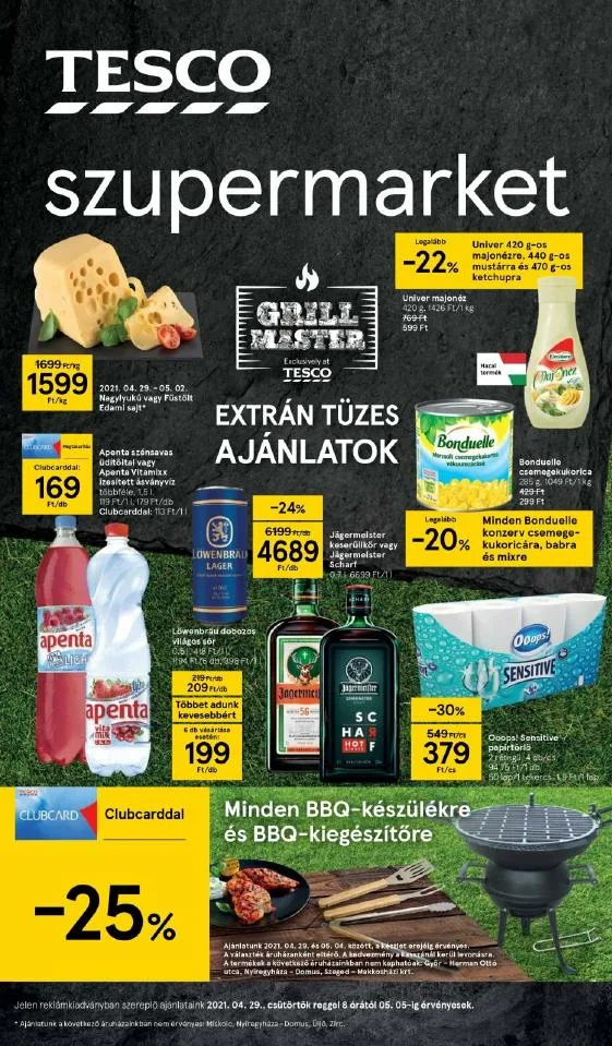 Tesco akciós újság Szupermarket 04.29–05.05