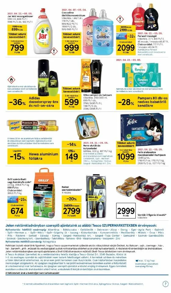 Tesco akciós újság Szupermarket 04.29–05.05 – 7. oldal