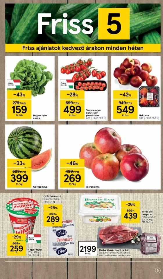 Tesco akciós újság Szupermarket 05.13–05.19 – 5. oldal