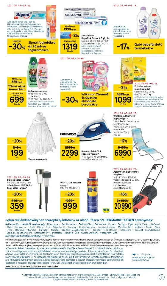 Tesco akciós újság Szupermarket 05.13–05.19 – 7. oldal