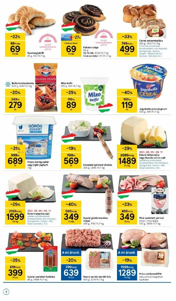 Tesco akciós újság Szupermarket 08.05–08.11 – 4. oldal