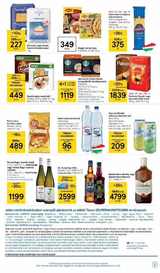 Tesco akciós újság Szupermarket 08.05–08.11 – 5. oldal