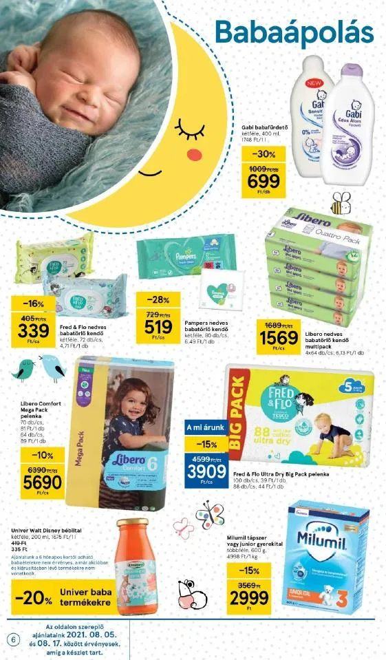 Tesco akciós újság Szupermarket 08.05–08.11 – 6. oldal