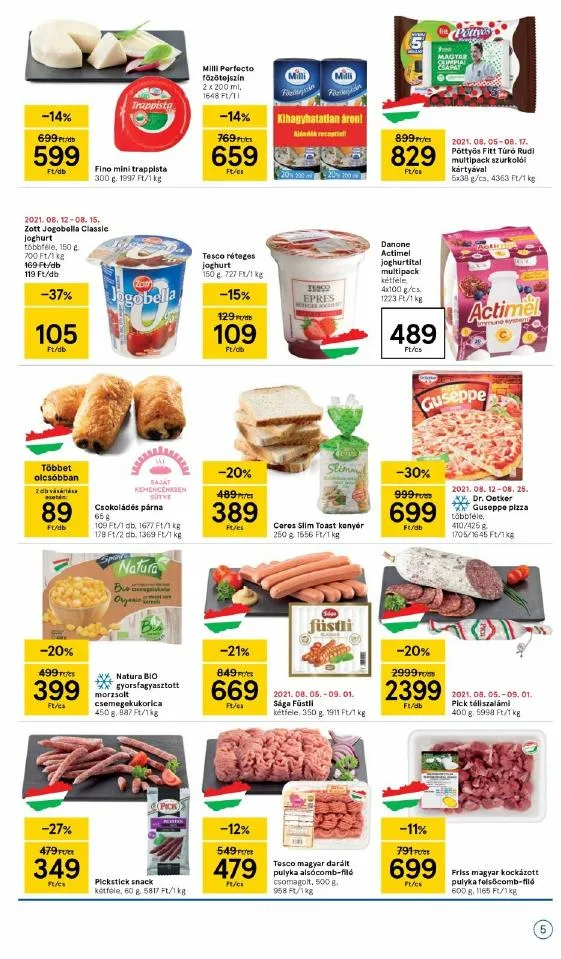 Tesco akciós újság Szupermarket 08.12–08.18 – 5. oldal