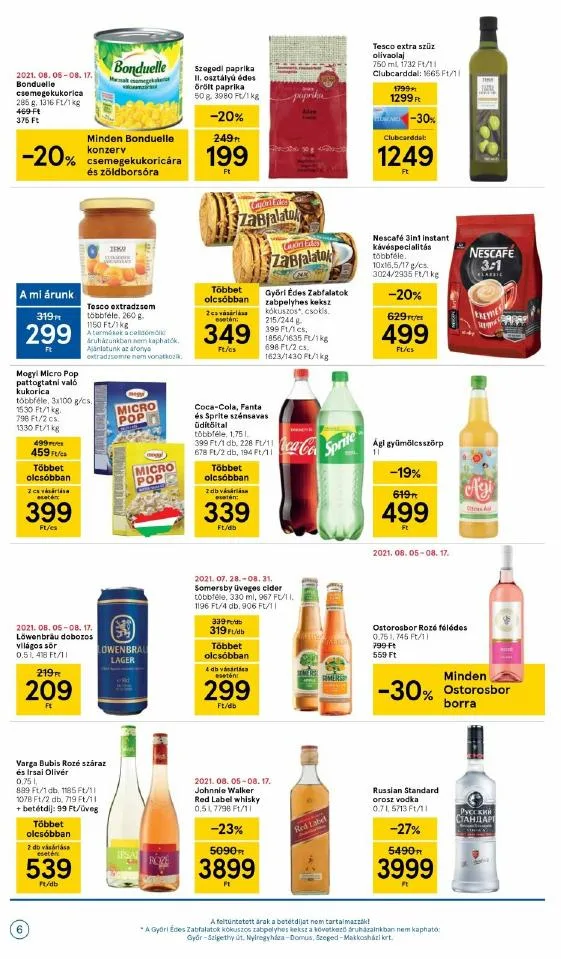 Tesco akciós újság Szupermarket 08.12–08.18 – 6. oldal