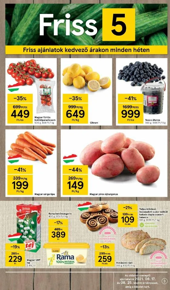 Tesco akciós újság Szupermarket 08.18–08.25 – 3. oldal