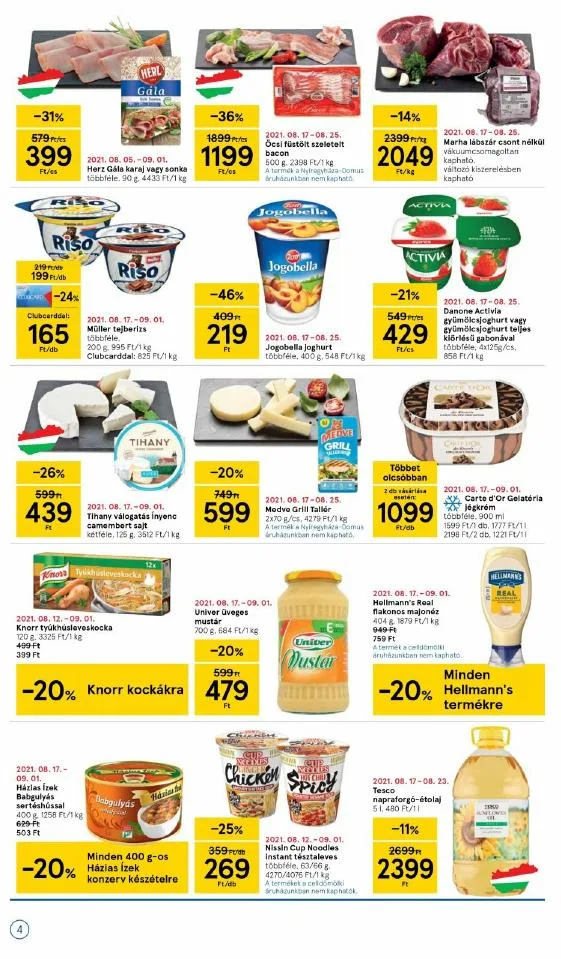 Tesco akciós újság Szupermarket 08.18–08.25 – 4. oldal