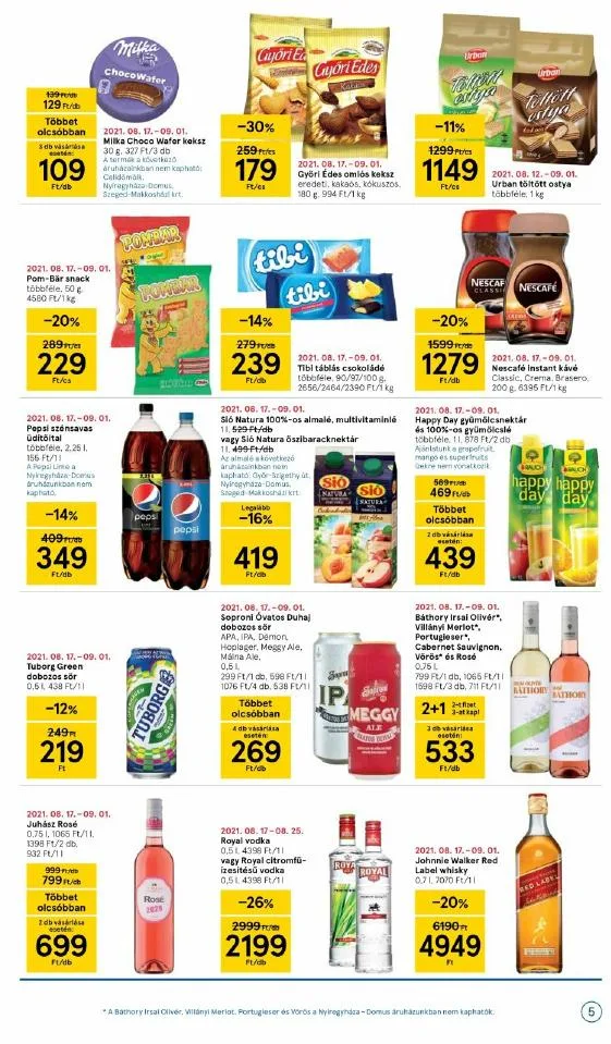 Tesco akciós újság Szupermarket 08.18–08.25 – 5. oldal