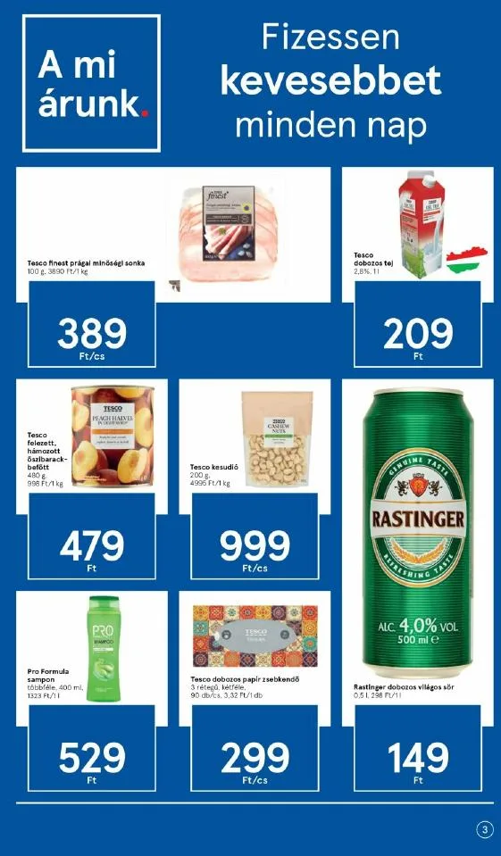 Tesco akciós újság Szupermarket 08.26–09.01 – 3. oldal