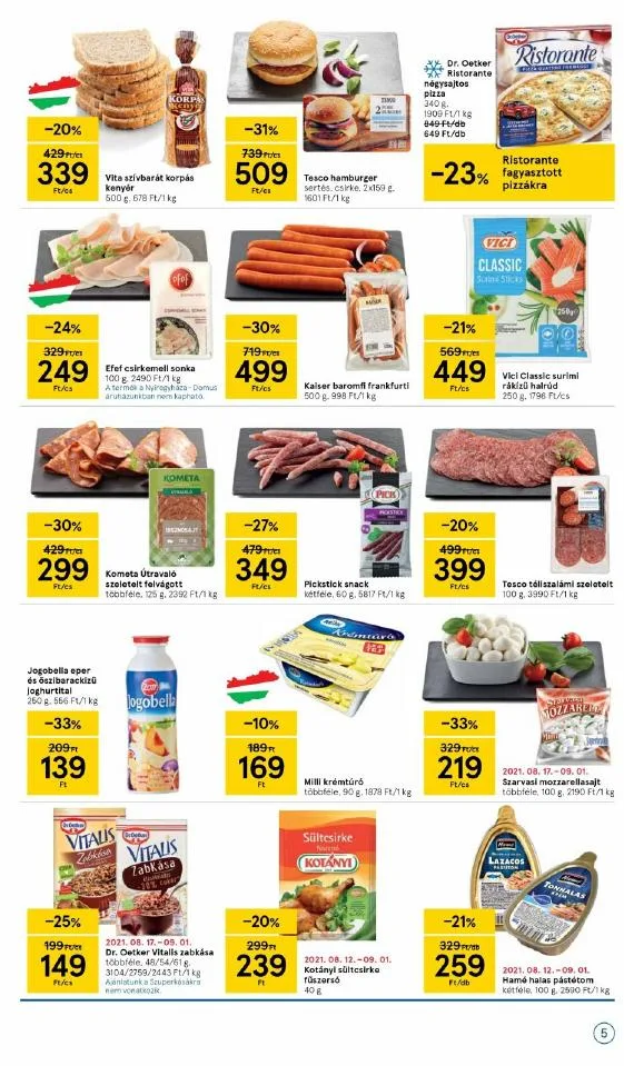 Tesco akciós újság Szupermarket 08.26–09.01 – 5. oldal