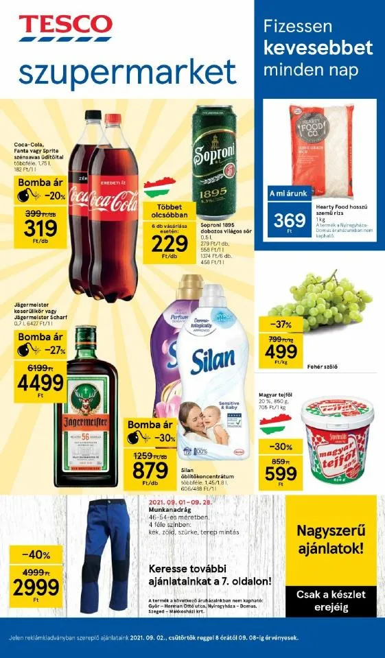 Tesco akciós újság Szupermarket 09.02–09.08