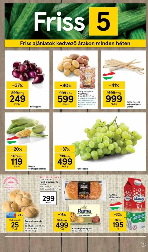 Tesco akciós újság Szupermarket 09.02–09.08 – 3. oldal
