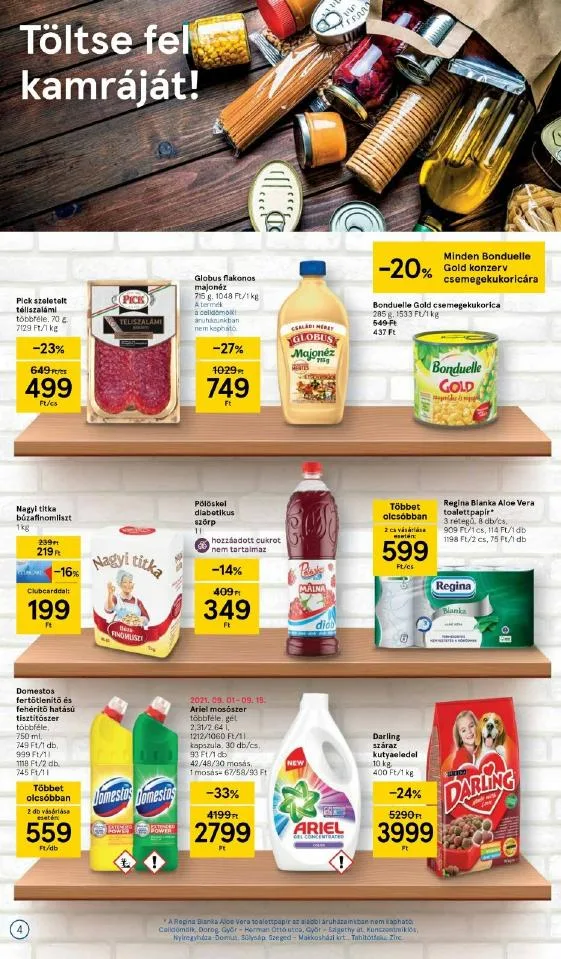 Tesco akciós újság Szupermarket 09.02–09.08 – 4. oldal
