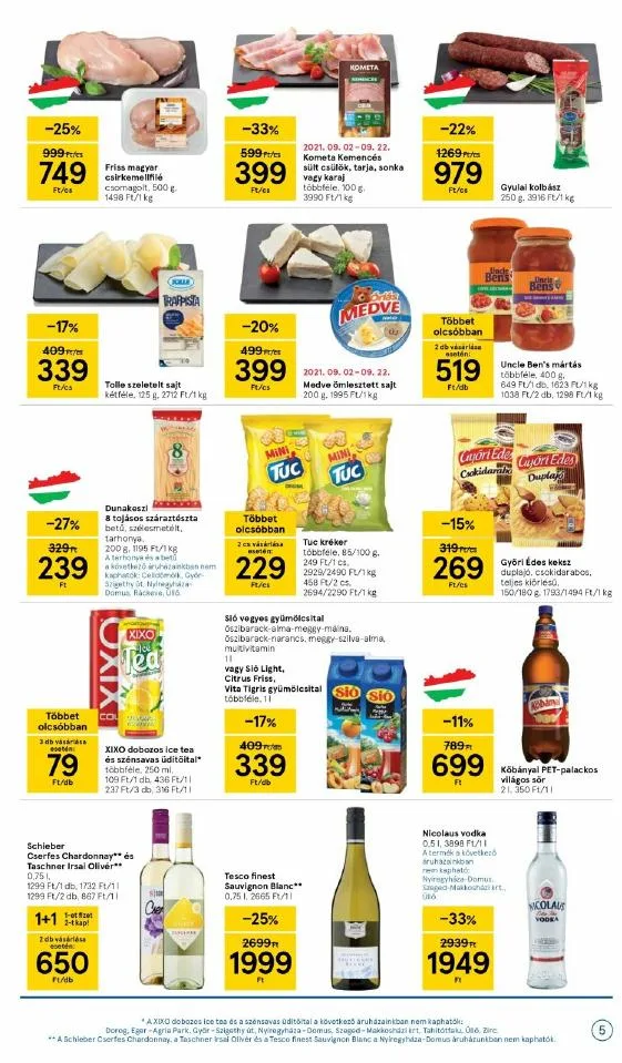 Tesco akciós újság Szupermarket 09.02–09.08 – 5. oldal
