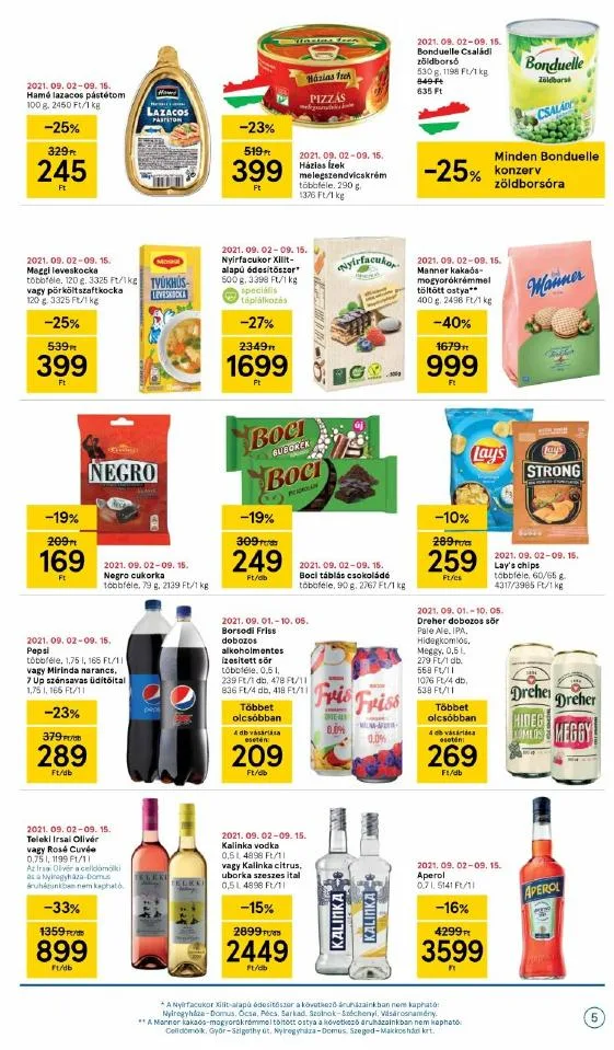 Tesco akciós újság Szupermarket 09.09–09.15 – 5. oldal