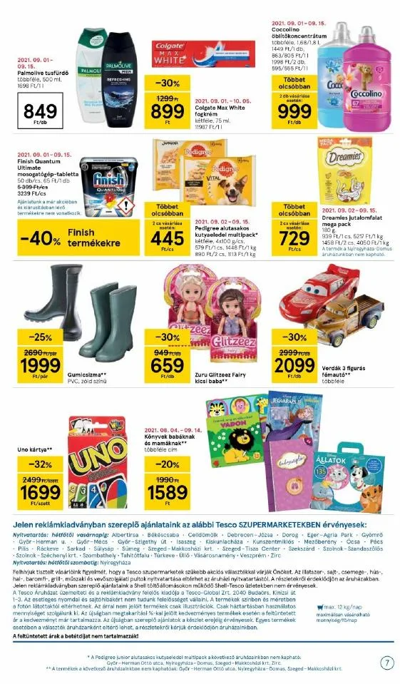 Tesco akciós újság Szupermarket 09.09–09.15 – 7. oldal
