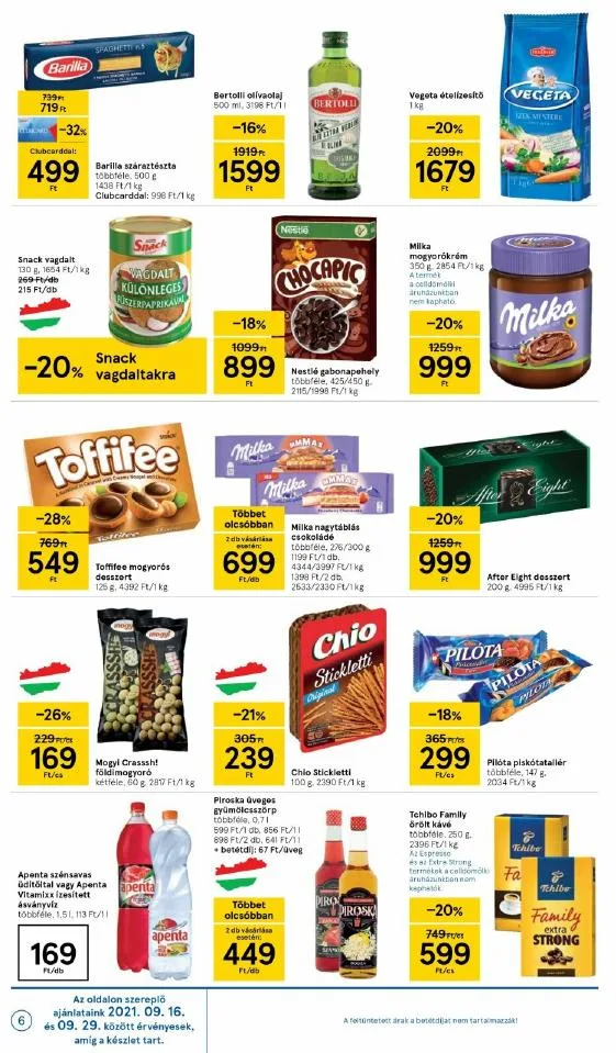 Tesco akciós újság Szupermarket 09.16–09.22 – 6. oldal