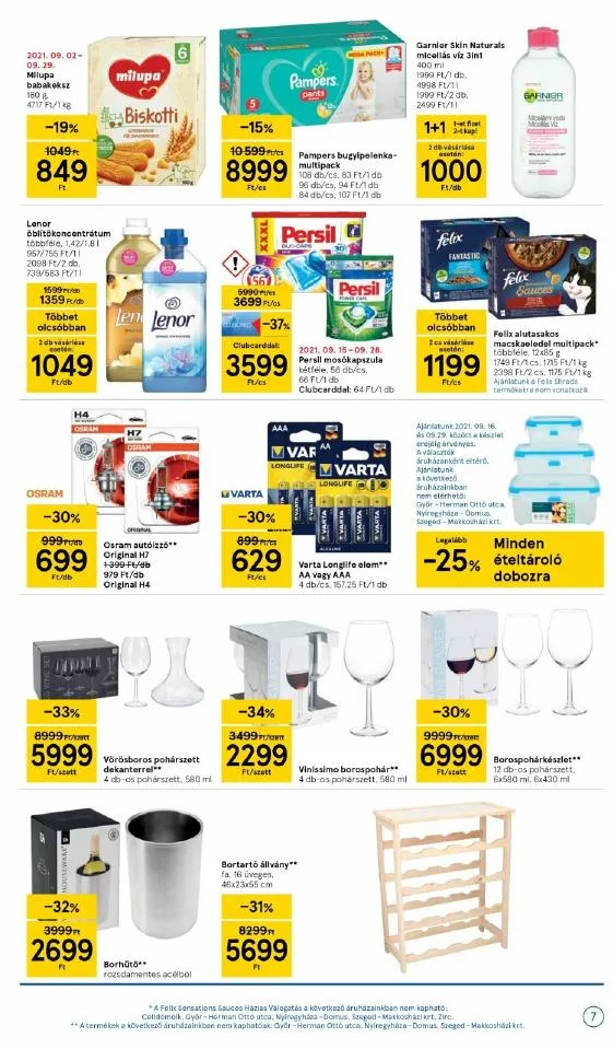 Tesco akciós újság Szupermarket 09.16–09.22 – 7. oldal