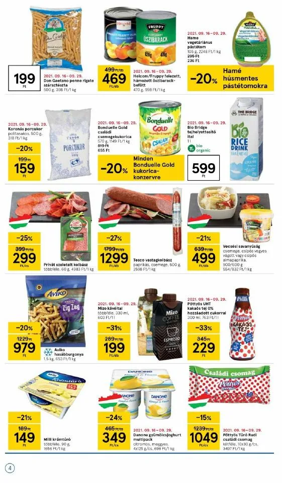 Tesco akciós újság Szupermarket 09.23–09.29 – 4. oldal
