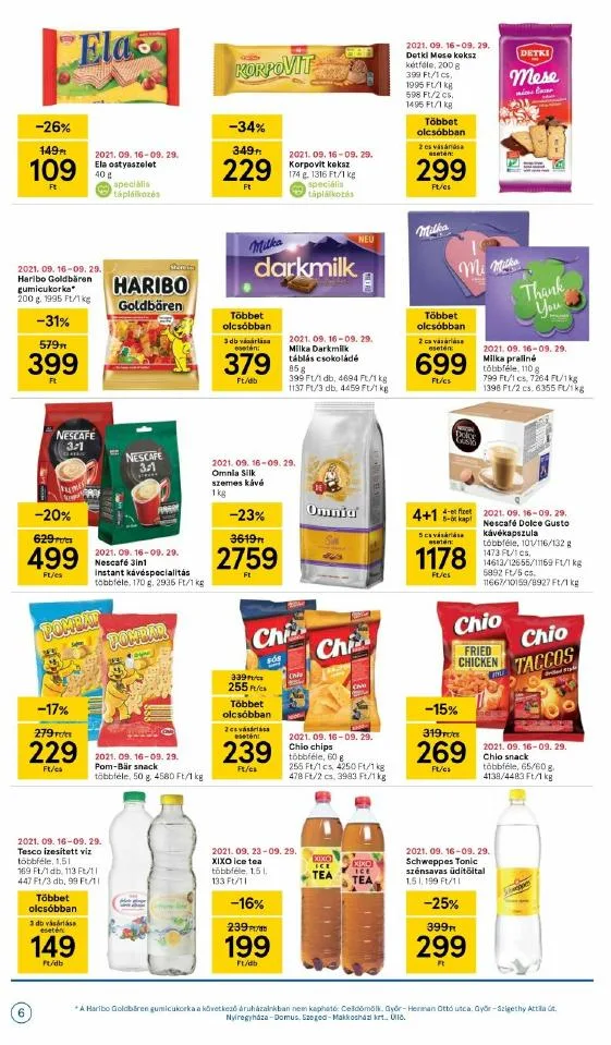 Tesco akciós újság Szupermarket 09.23–09.29 – 6. oldal