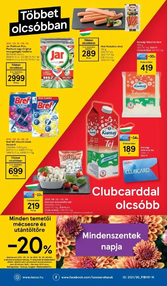 Tesco akciós újság Szupermarket 09.23–09.29 – 8. oldal