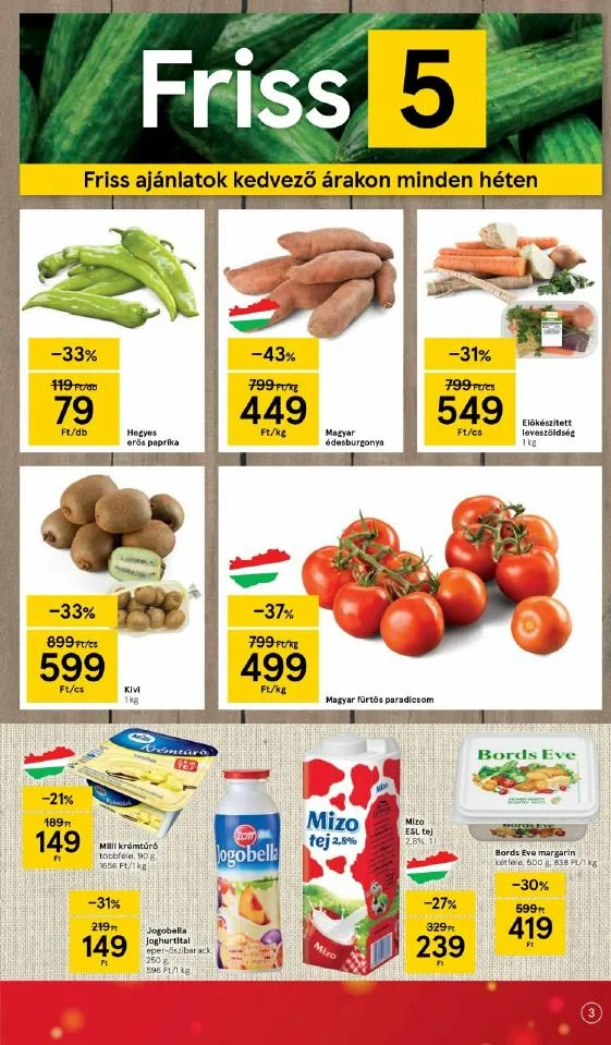 Tesco akciós újság Szupermarket 12.02–12.08 – 3. oldal
