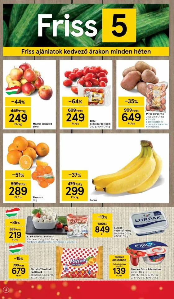 Tesco akciós újság Szupermarket 12.09–12.15 – 4. oldal