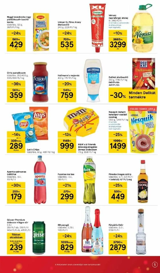 Tesco akciós újság Szupermarket 12.09–12.15 – 5. oldal