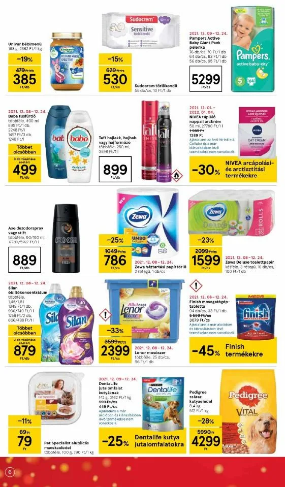 Tesco akciós újság Szupermarket 12.09–12.15 – 6. oldal