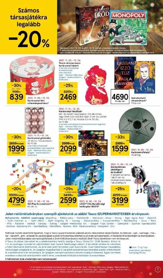 Tesco akciós újság Szupermarket 12.09–12.15 – 7. oldal