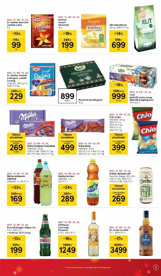 Tesco akciós újság Szupermarket 12.16–12.24 – 5. oldal