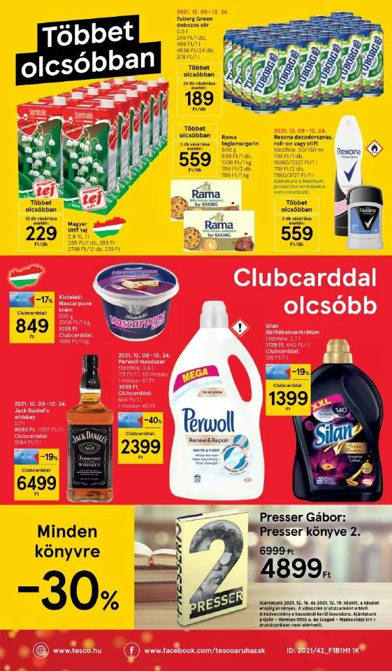 Tesco akciós újság Szupermarket 12.16–12.24 – 8. oldal