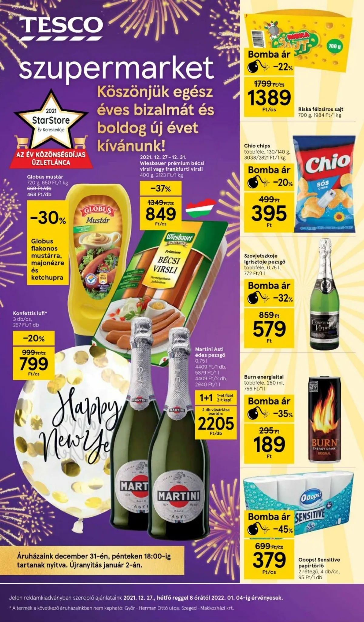 Tesco akciós újság Szupermarket 12.27–12.27