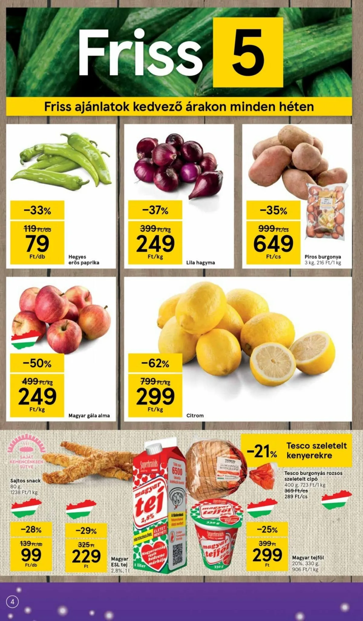 Tesco akciós újság Szupermarket 12.27–12.27 – 4. oldal