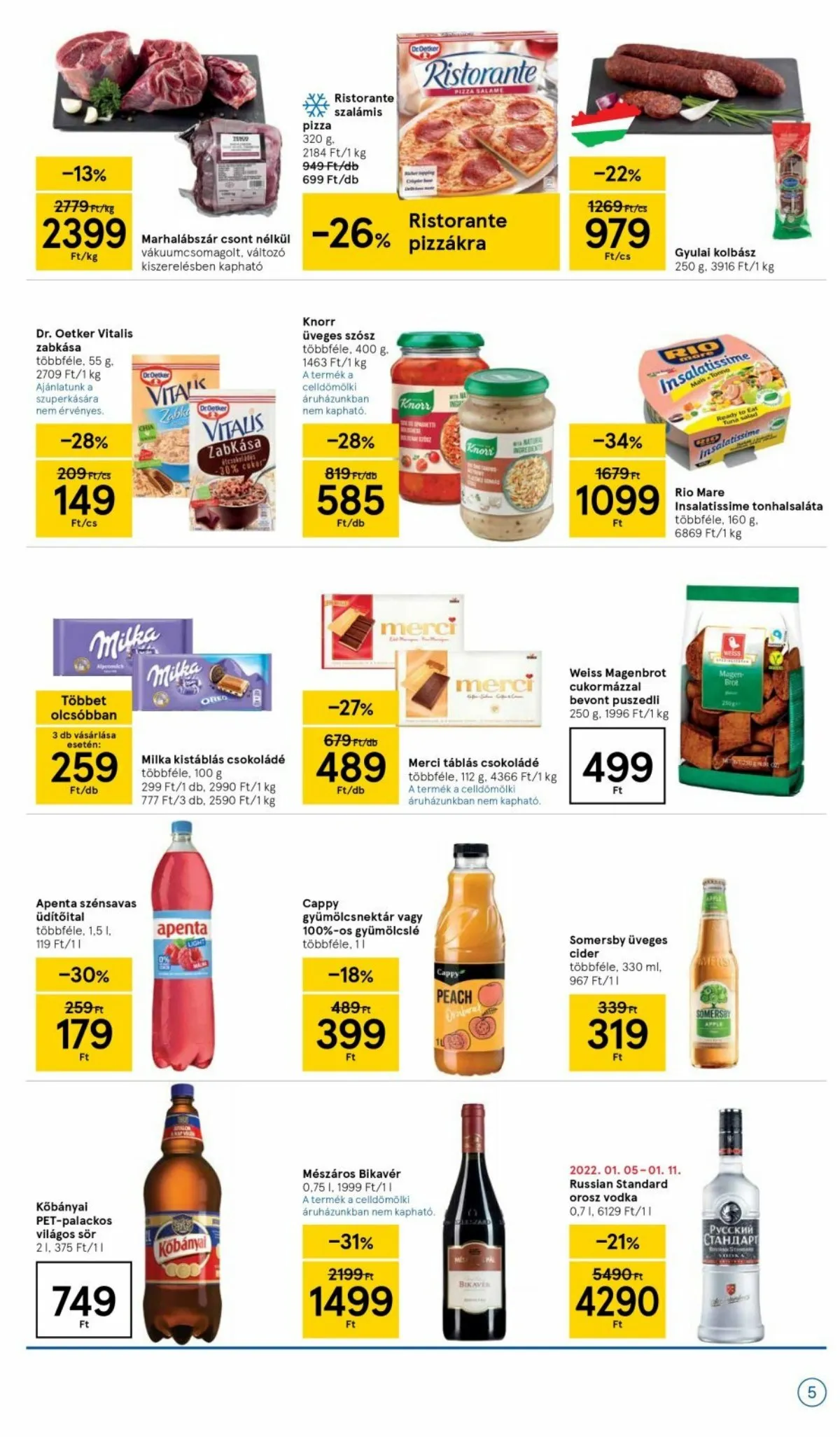 Tesco akciós újság Szupermarket 01.05–01.05 – 5. oldal